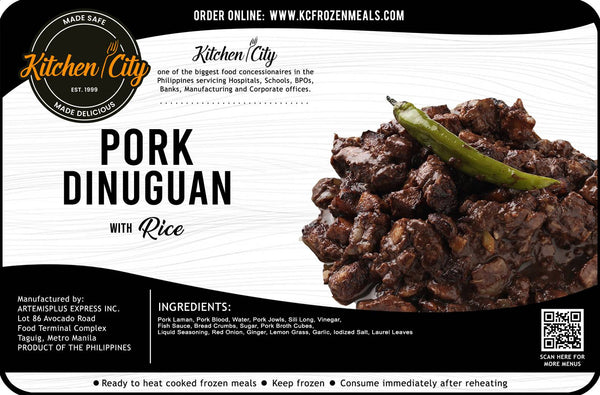 Pork Dinuguan Rice Meal