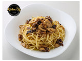 Aglio Olio with 3 kinds of mushroom pasta sauce